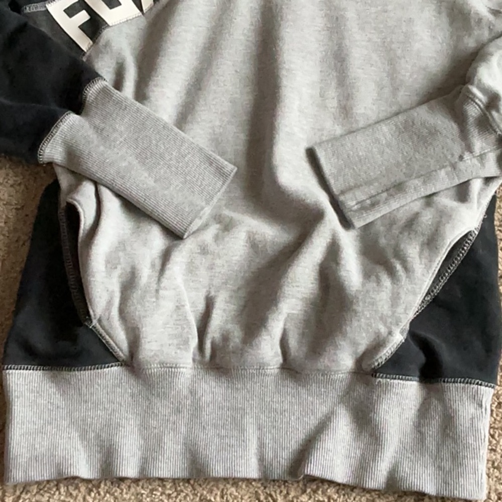 Fox Two-Tone Hoodie in Black and Gray - Picture 4 of 7